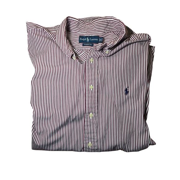 Lot of 3 Ralph Lauren Mens Long Sleeve Button Up Shirts Size 17 1/2, US XL - Picture 2 of 7